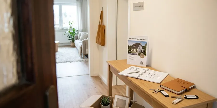 Leerer Flur eines Hauses nach der Trennung